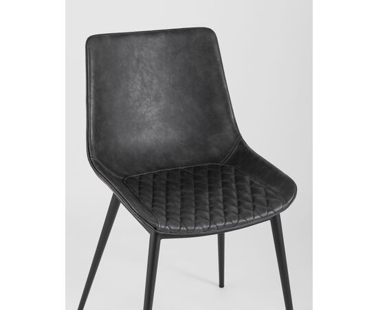 Стул TEXAS экокожа серый 2 шт., изображение 8 | Интернет магазин мебели и декора LifeDekor