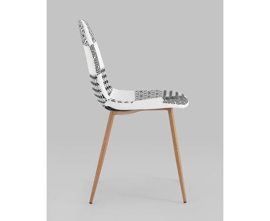 Стул Валенсия SN пэчворк черно-белый 4 шт, изображение 4 | Интернет магазин мебели и декора LifeDekor