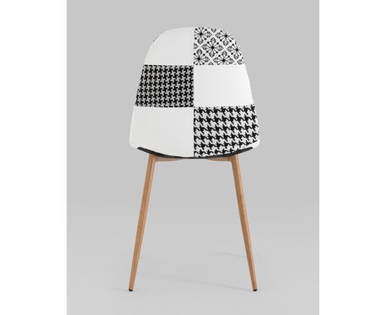 Стул Валенсия SN пэчворк черно-белый 4 шт, изображение 5 | Интернет магазин мебели и декора LifeDekor