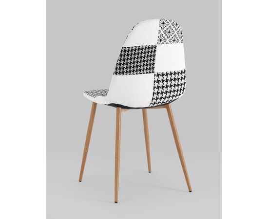 Стул Валенсия SN пэчворк черно-белый 4 шт, изображение 6 | Интернет магазин мебели и декора LifeDekor