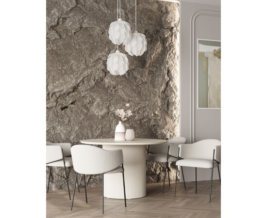 Стул Brace букле белый, изображение 4 | Интернет магазин мебели и декора LifeDekor