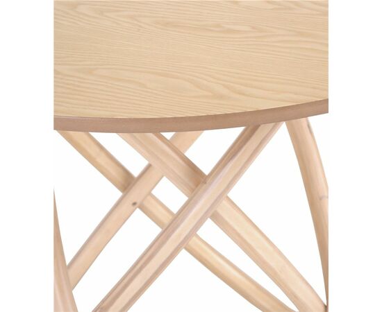 Стол не раскладной Линц 90 Red Black (Беленый дуб), изображение 4 | Интернет магазин мебели и декора LifeDekor