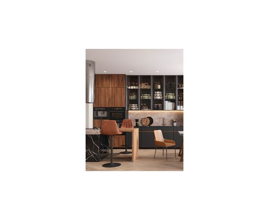 Стул барный Code экокожа коричневый, изображение 51 | Интернет магазин мебели и декора LifeDekor