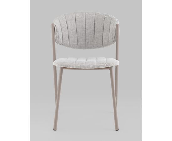 Стул Харпер ткань рогожка серо-голубой каркас серый матовый, изображение 5 | Интернет магазин мебели и декора LifeDekor