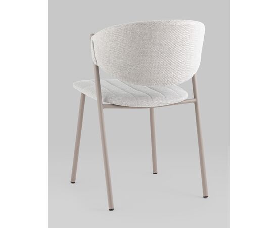 Стул Харпер ткань рогожка серо-голубой каркас серый матовый, изображение 8 | Интернет магазин мебели и декора LifeDekor