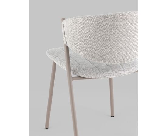 Стул Харпер ткань рогожка серо-голубой каркас серый матовый, изображение 9 | Интернет магазин мебели и декора LifeDekor