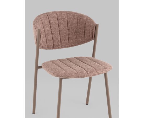 Стул Харпер ткань рогожка капучино каркас бежево-серый матовый, изображение 10 | Интернет магазин мебели и декора LifeDekor