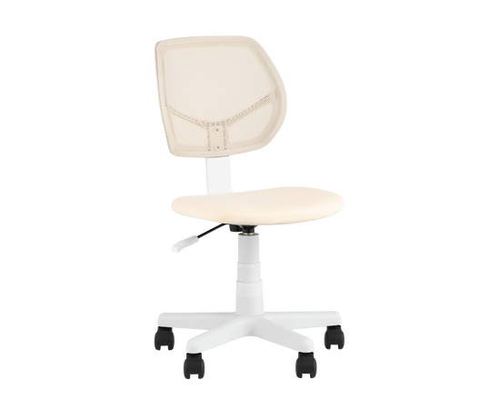 Кресло компьютерное детское ЛОЛО бежевый пластик белый | Интернет магазин мебели и декора LifeDekor