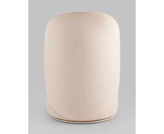 Пуф Loreen вращающийся велюр молочный, изображение 5 | Интернет магазин мебели и декора LifeDekor