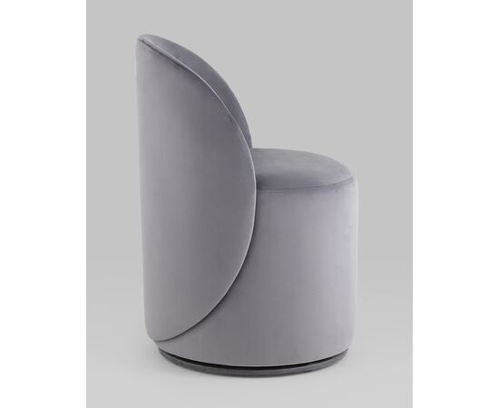Пуф Loreen вращающийся велюр серый, изображение 4 | Интернет магазин мебели и декора LifeDekor