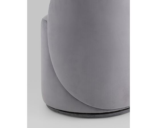 Пуф Loreen вращающийся велюр серый, изображение 7 | Интернет магазин мебели и декора LifeDekor