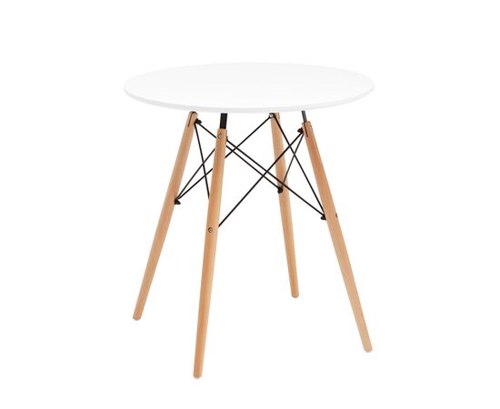 Стол круглый Eames DSW NEW D70 белый, изображение 3 | Интернет магазин мебели и декора LifeDekor