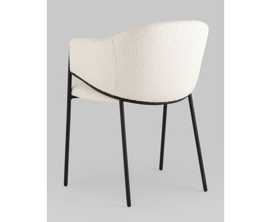 Стул Brace букле белый, изображение 8 | Интернет магазин мебели и декора LifeDekor