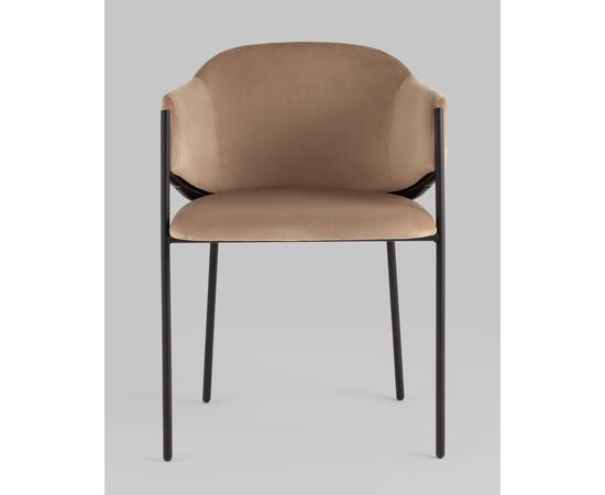 Стул Brace велюр капучино, изображение 3 | Интернет магазин мебели и декора LifeDekor