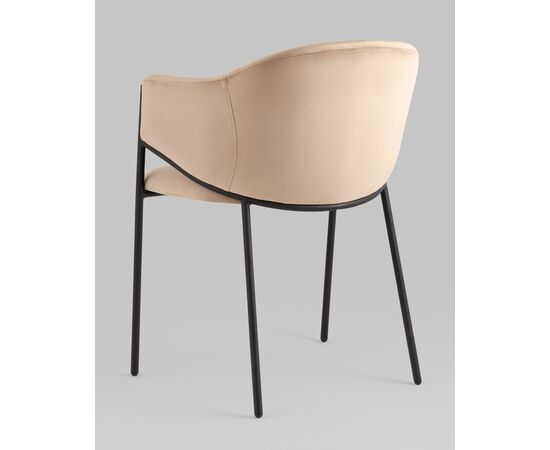 Стул Brace велюр капучино, изображение 6 | Интернет магазин мебели и декора LifeDekor