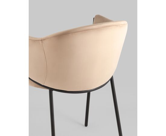 Стул Brace велюр капучино, изображение 7 | Интернет магазин мебели и декора LifeDekor