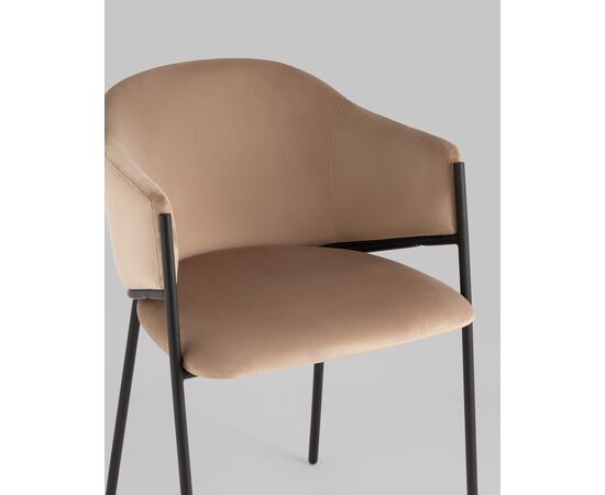 Стул Brace велюр капучино, изображение 8 | Интернет магазин мебели и декора LifeDekor