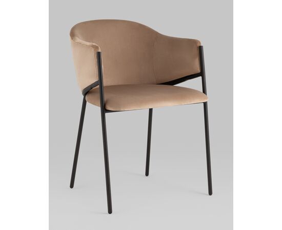 Стул Brace велюр капучино, изображение 2 | Интернет магазин мебели и декора LifeDekor