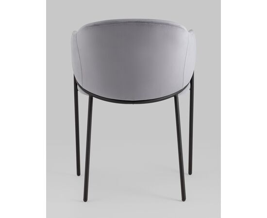 Стул Brace велюр серый, изображение 5 | Интернет магазин мебели и декора LifeDekor