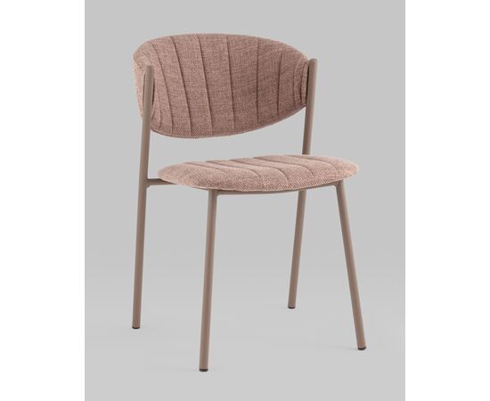 Стул Харпер ткань рогожка капучино каркас бежево-серый матовый, изображение 2 | Интернет магазин мебели и декора LifeDekor