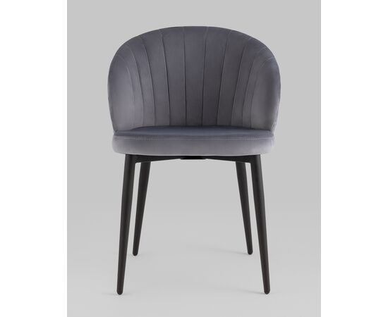 Стул Lastura велюр серый, изображение 5 | Интернет магазин мебели и декора LifeDekor