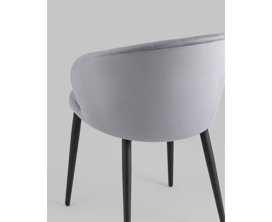 Стул Lastura велюр серый, изображение 9 | Интернет магазин мебели и декора LifeDekor