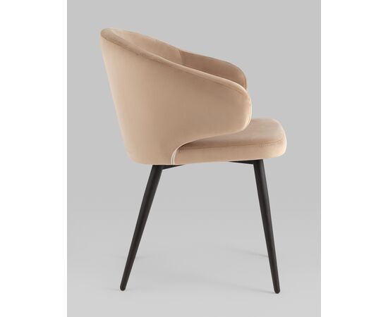 Стул с подлокотниками Codo велюр капучино, изображение 4 | Интернет магазин мебели и декора LifeDekor