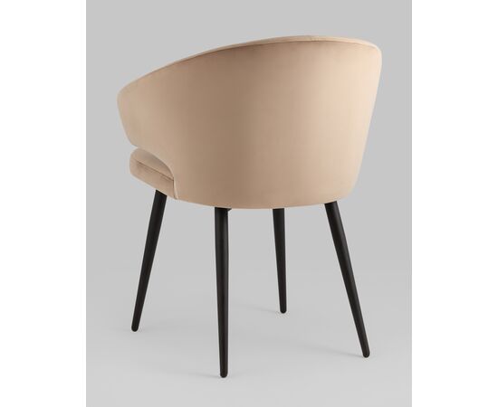 Стул с подлокотниками Codo велюр капучино, изображение 6 | Интернет магазин мебели и декора LifeDekor