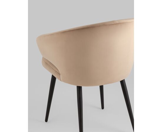 Стул с подлокотниками Codo велюр капучино, изображение 7 | Интернет магазин мебели и декора LifeDekor