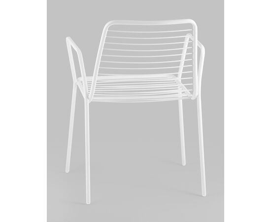 Стул с подлокотниками Дели металл белый, изображение 6 | Интернет магазин мебели и декора LifeDekor