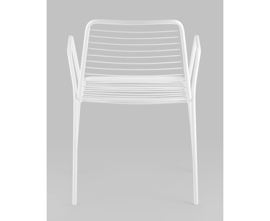 Стул с подлокотниками Дели металл белый, изображение 5 | Интернет магазин мебели и декора LifeDekor