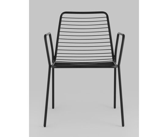 Стул с подлокотниками Дели металл черный, изображение 3 | Интернет магазин мебели и декора LifeDekor