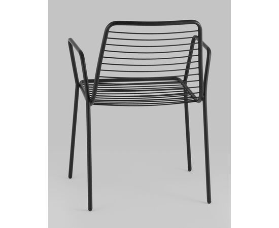 Стул с подлокотниками Дели металл черный, изображение 6 | Интернет магазин мебели и декора LifeDekor
