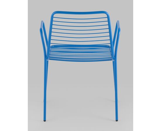 Стул с подлокотниками Дели металл голубой, изображение 5 | Интернет магазин мебели и декора LifeDekor