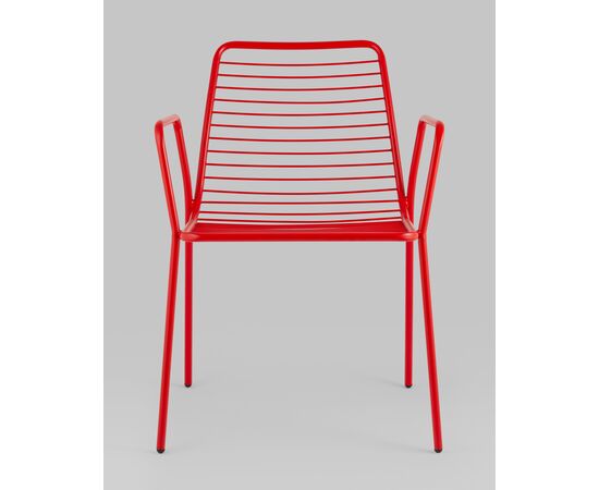 Стул с подлокотниками Дели металл красный, изображение 3 | Интернет магазин мебели и декора LifeDekor