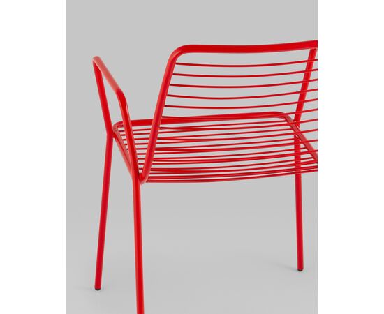 Стул с подлокотниками Дели металл красный, изображение 7 | Интернет магазин мебели и декора LifeDekor