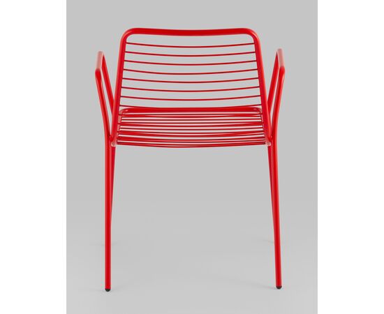 Стул с подлокотниками Дели металл красный, изображение 5 | Интернет магазин мебели и декора LifeDekor