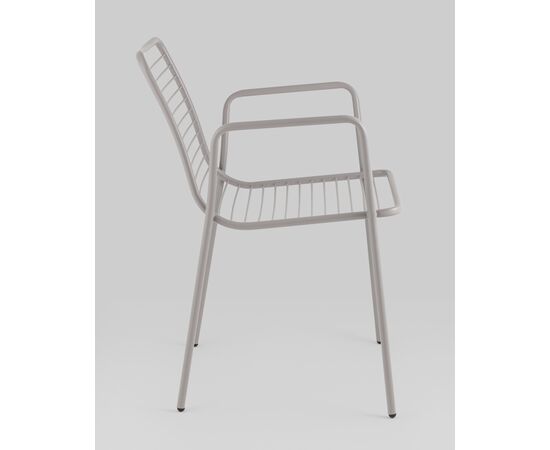 Стул с подлокотниками Дели металл серый, изображение 4 | Интернет магазин мебели и декора LifeDekor