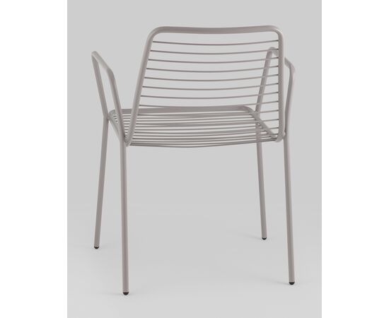 Стул с подлокотниками Дели металл серый, изображение 6 | Интернет магазин мебели и декора LifeDekor