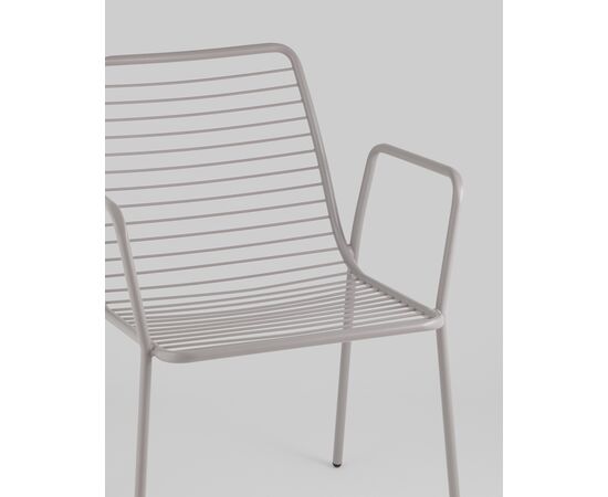 Стул с подлокотниками Дели металл серый, изображение 8 | Интернет магазин мебели и декора LifeDekor