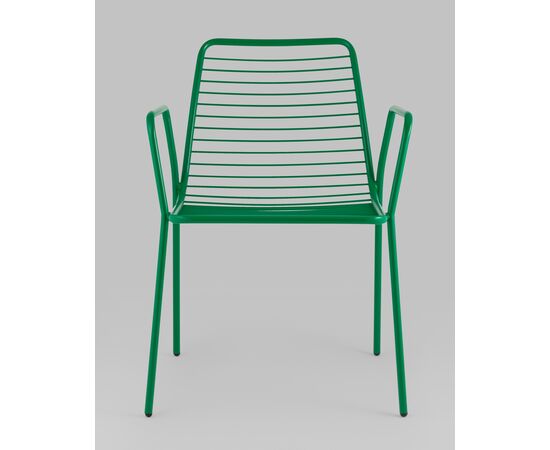 Стул с подлокотниками Дели металл зеленый, изображение 3 | Интернет магазин мебели и декора LifeDekor