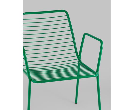 Стул с подлокотниками Дели металл зеленый, изображение 8 | Интернет магазин мебели и декора LifeDekor
