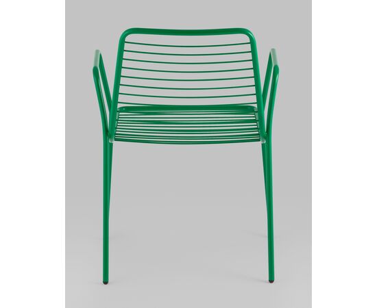 Стул с подлокотниками Дели металл зеленый, изображение 5 | Интернет магазин мебели и декора LifeDekor