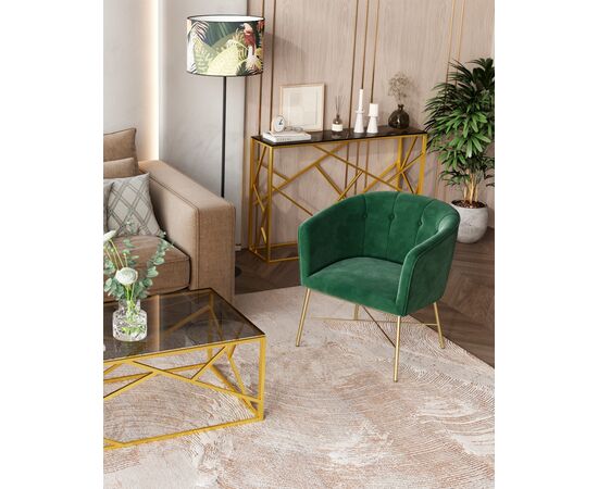 Кресло Шале велюр зеленый, изображение 6 | Интернет магазин мебели и декора LifeDekor