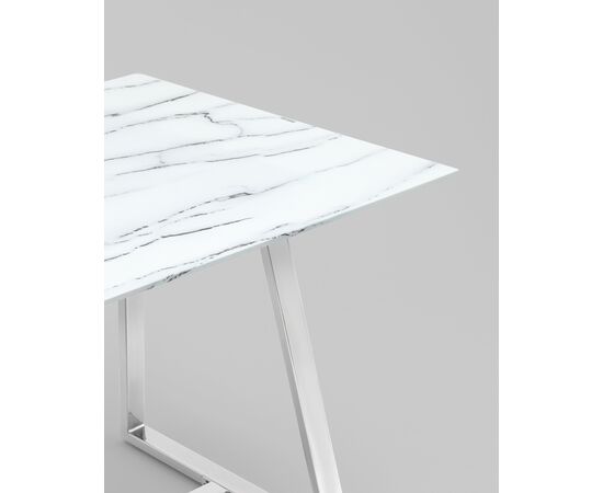 Стол обеденный Даллас 160*90 белый стеклянный, изображение 10 | Интернет магазин мебели и декора LifeDekor