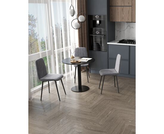 Стул Easy велюр серый, изображение 5 | Интернет магазин мебели и декора LifeDekor