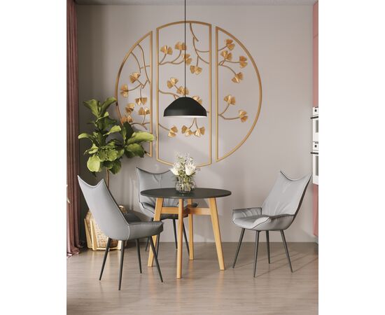 Стул Осло велюр серый, изображение 5 | Интернет магазин мебели и декора LifeDekor