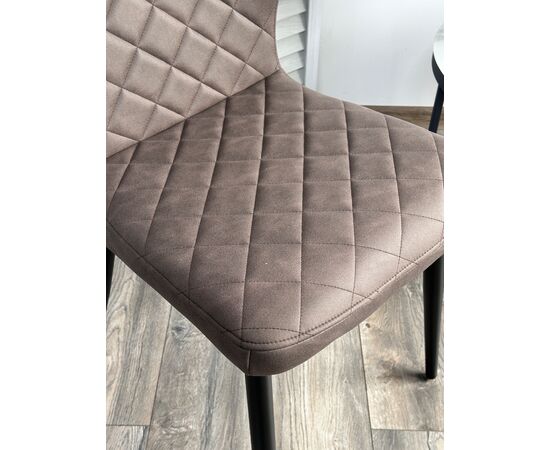 Стул МОНРО, цвет CYPRUS-04 коричневый, искусственная замша / черный каркас М-City, изображение 2 | Интернет магазин мебели и декора LifeDekor