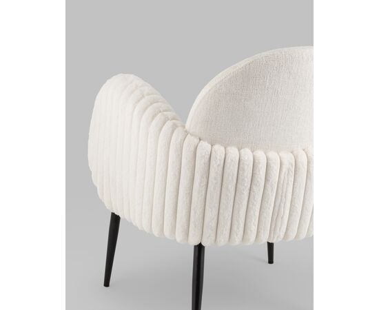 Кресло Wave Stripes букле белый, изображение 17 | Интернет магазин мебели и декора LifeDekor