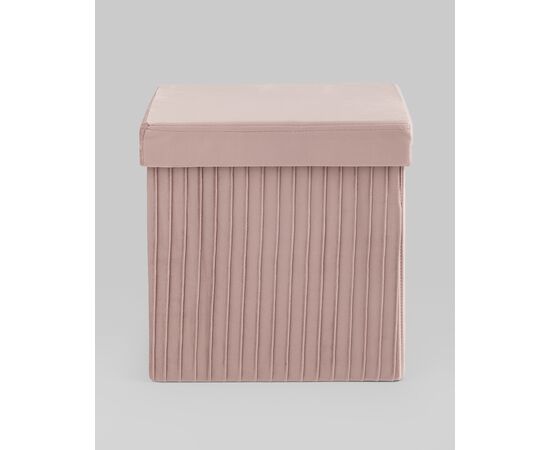 Пуф складной с ящиком Store Square пыльно-розовый, изображение 11 | Интернет магазин мебели и декора LifeDekor